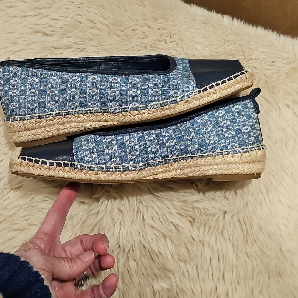 Vince Camuto Women's Miheli Espadrille Wedge Sandal - BLUE - US 7M/37.5 NWOB